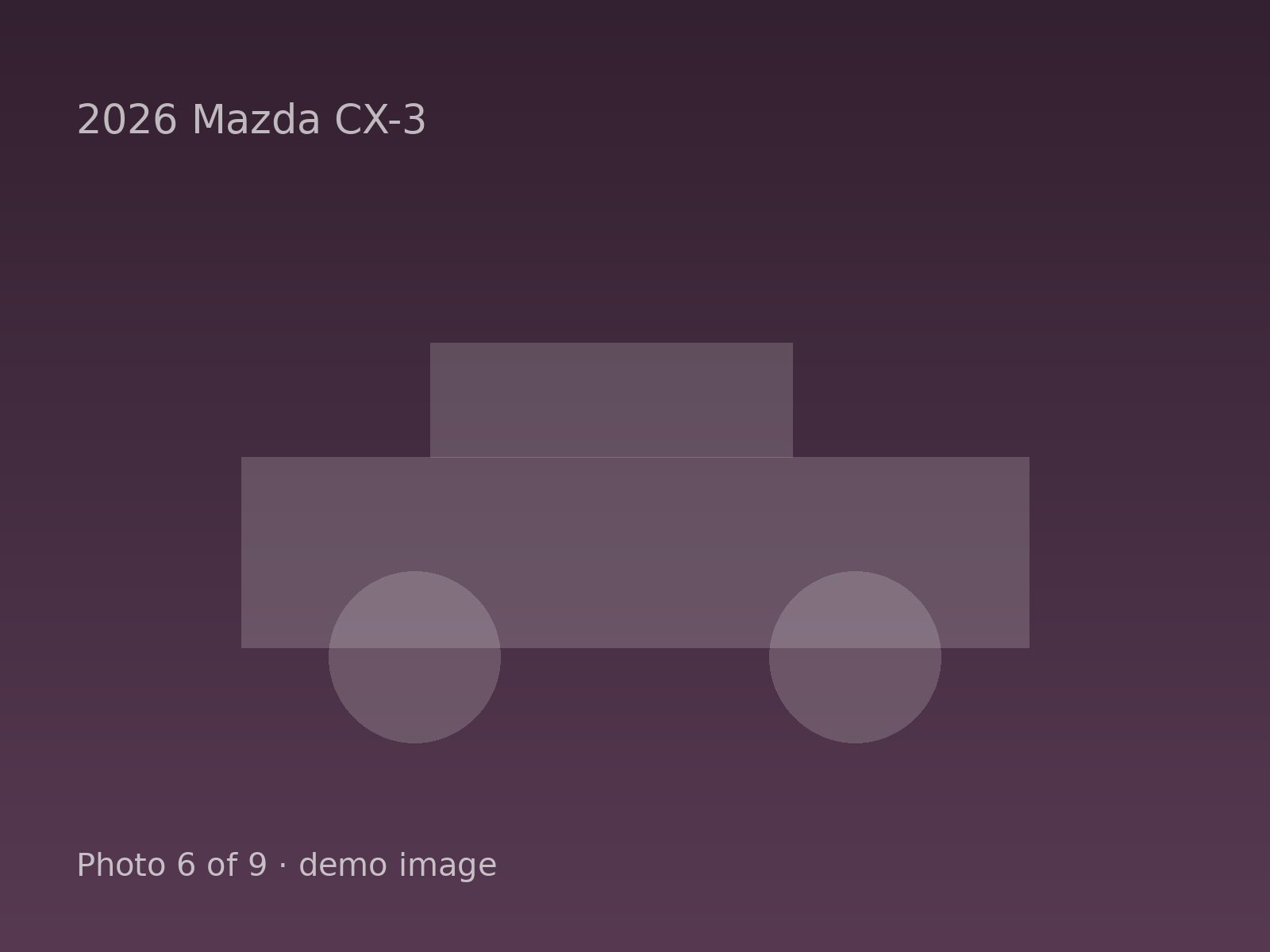 2026 Mazda CX-3 — photo 6 of 9